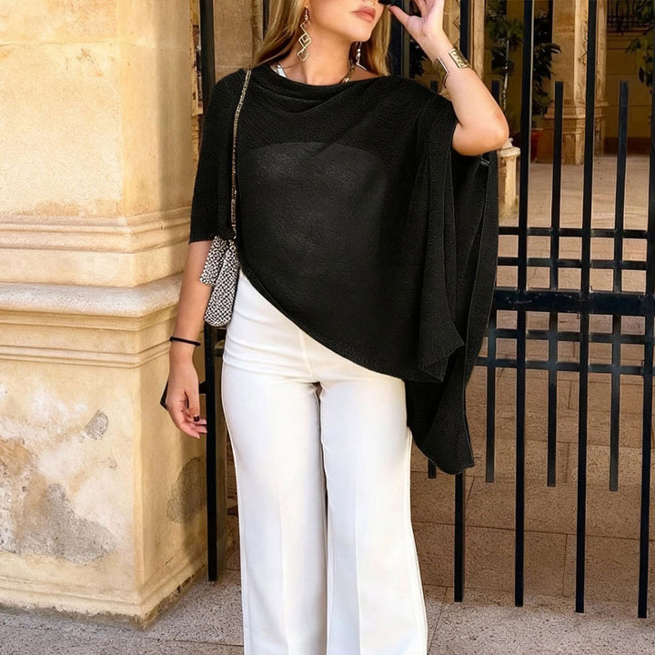Kvinder elegant og stilfuld poncho bluse Stilla
