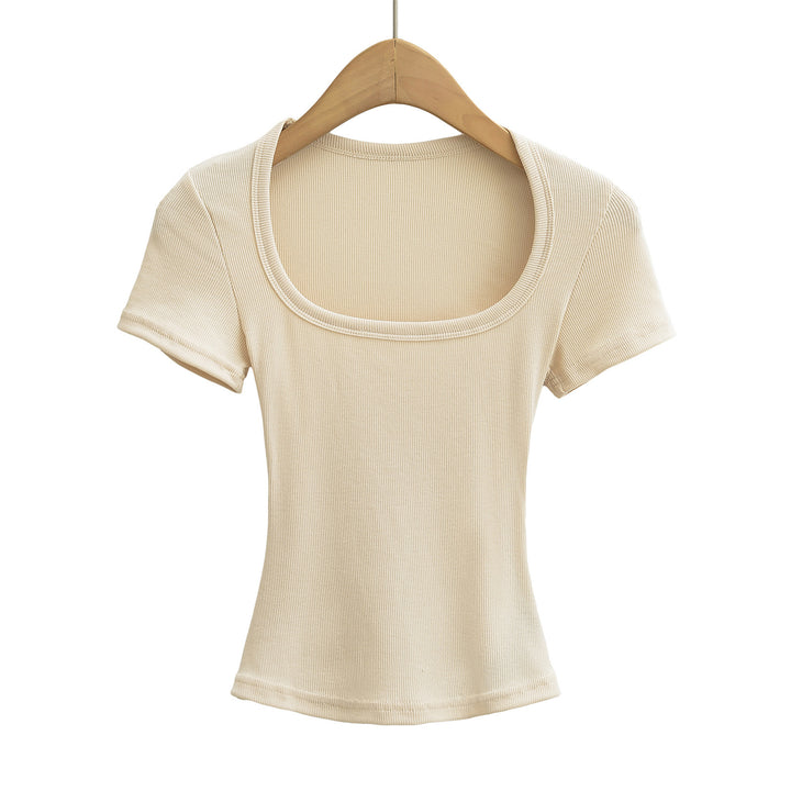 Dame figursyet rundhalset T-shirt lavet af kvalitetsjersey Stilla