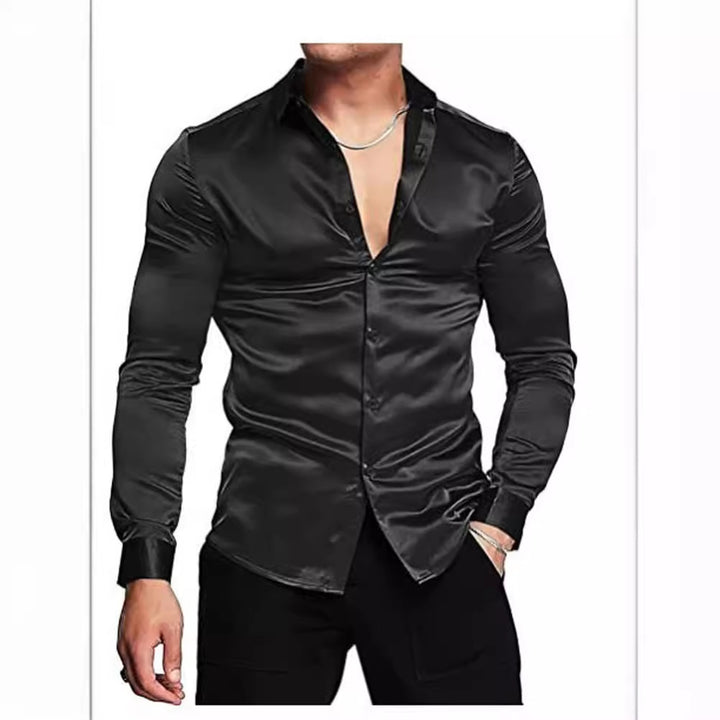 Herrer elegant og blank skjorte Stilla