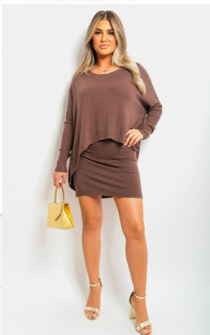 Damer Oversized Sommerkjole med asymmetrisk snit og langærmet Stilla