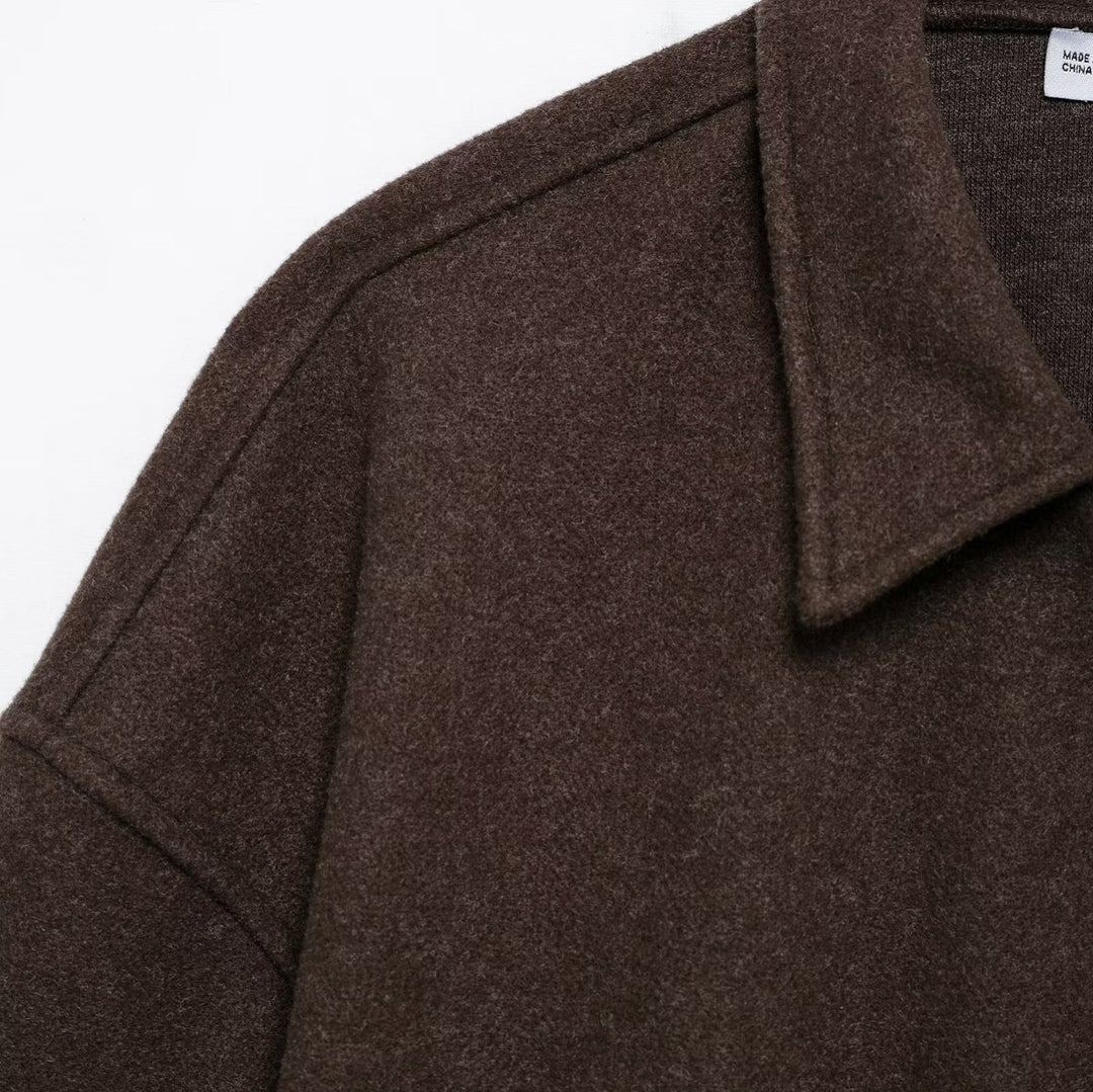 Femme Casual Oversized Zip-Up Jakke Stilla