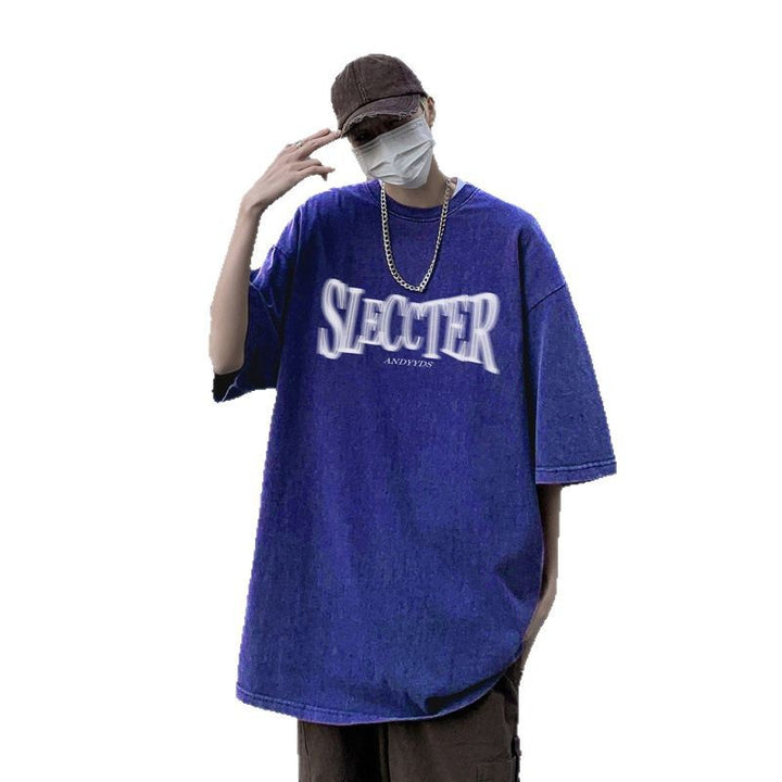 Dame oversized T-shirt med trendy urban grafisk design Stilla