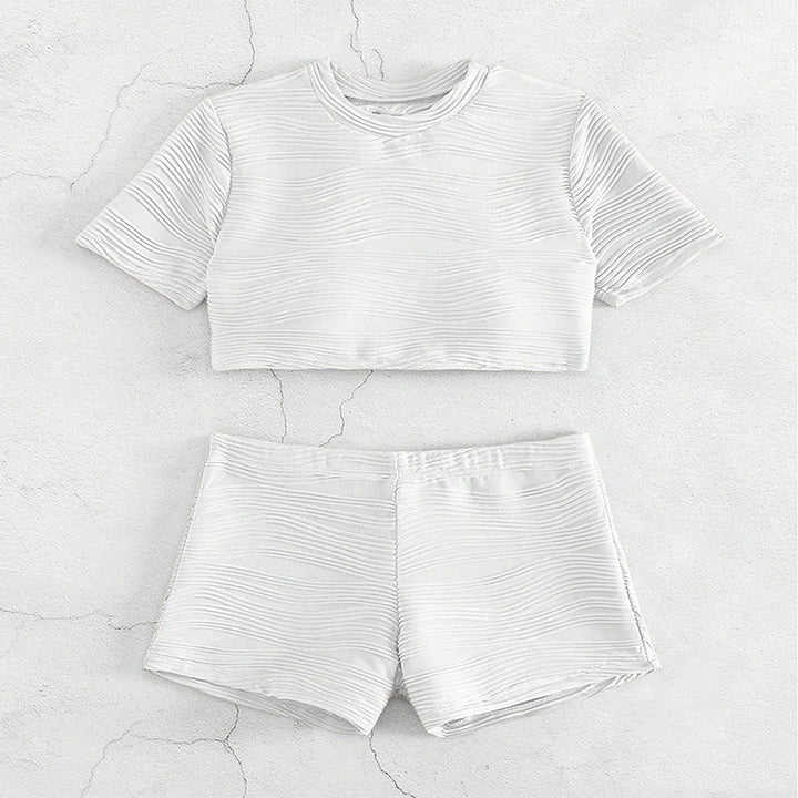 Dame Crop-Top og Shorts Sæt Skovae