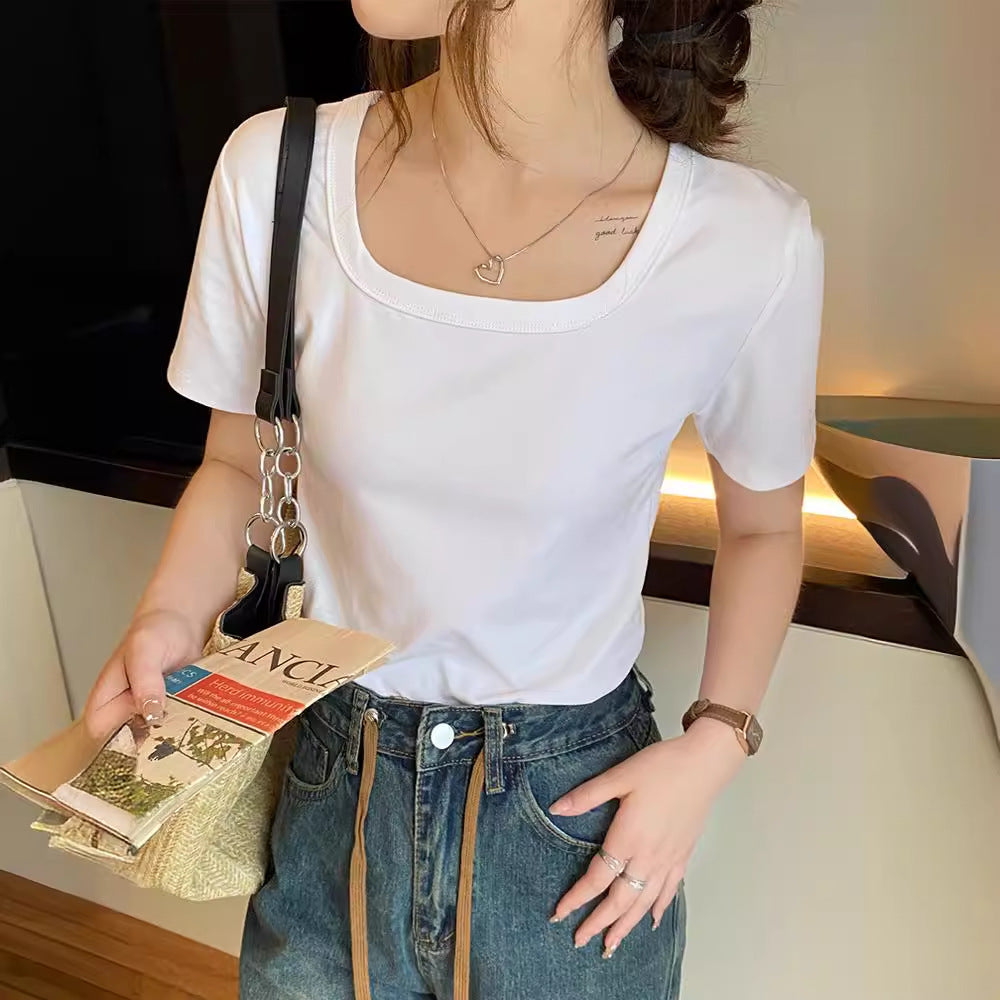 Femme Premium Soft-Fit Fritids T-shirt Stilla