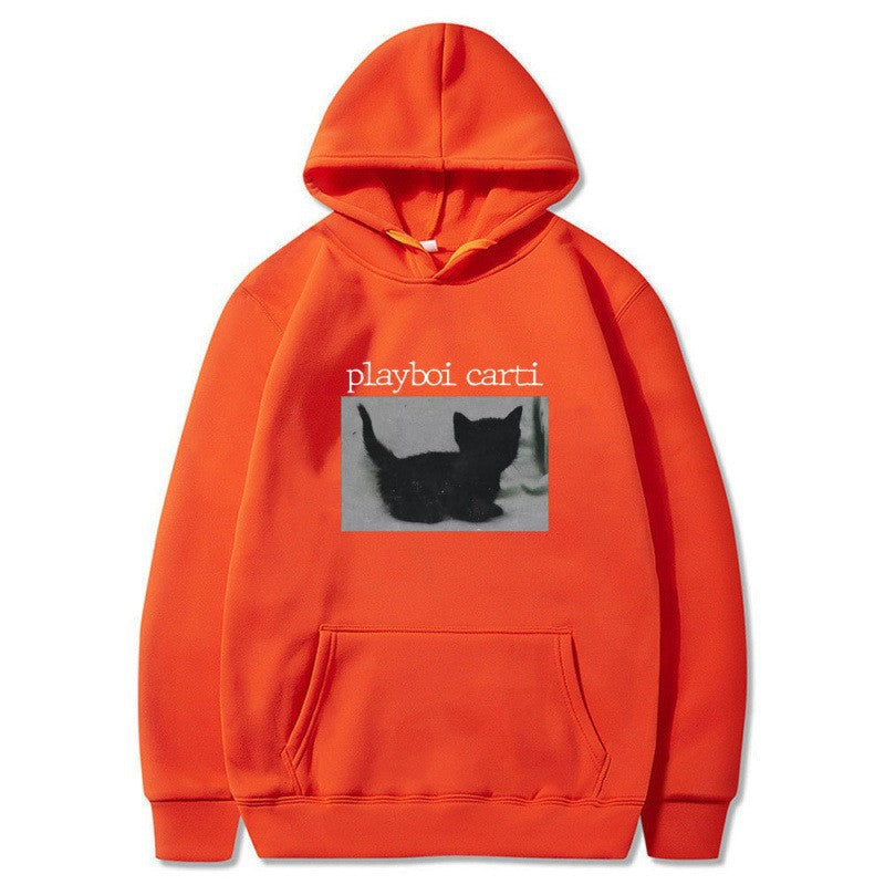 Kvinders hætte sweatshirt med unik kunstnerisk tryk Skovae