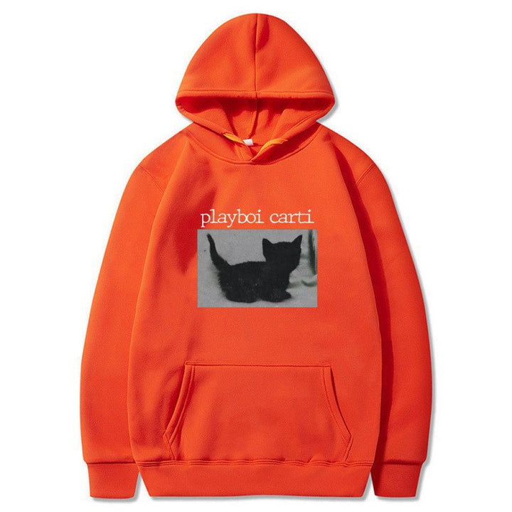 Kvinders hætte sweatshirt med unik kunstnerisk tryk Skovae