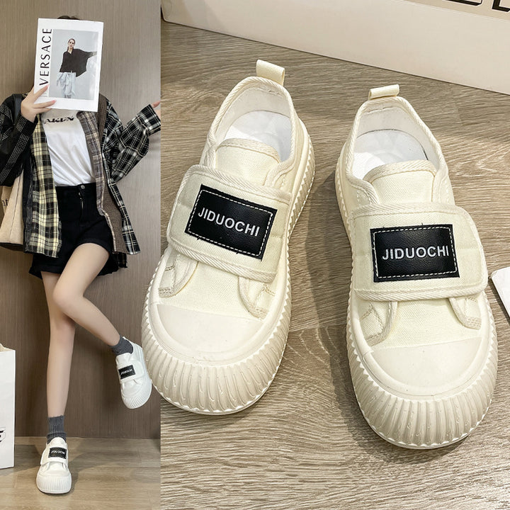 Dame Slip-On Sneakers med elastisk velcro og innovativ støddæmpning Stilla