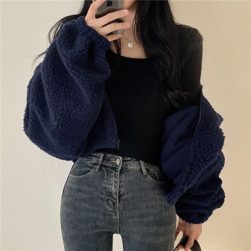 Kvinder Oversized Fleece Jakke Skovae