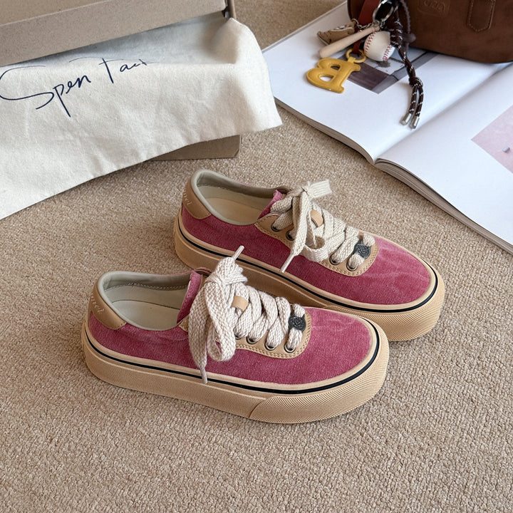 Femme Casual Canvas Sneakers med strukturerede detaljer Stilla