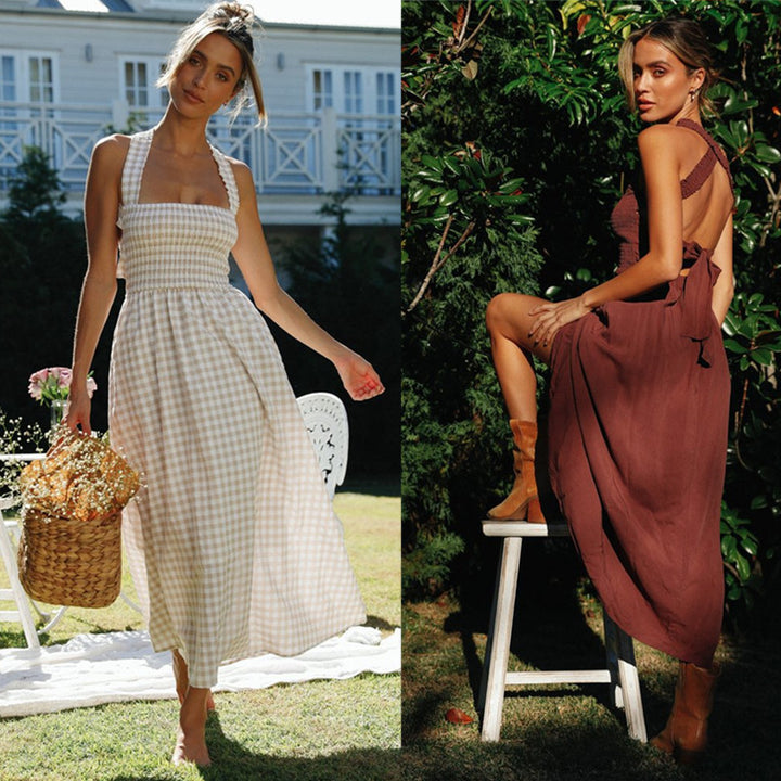 Damer Maxi Kjole i Boho Stil Stilla