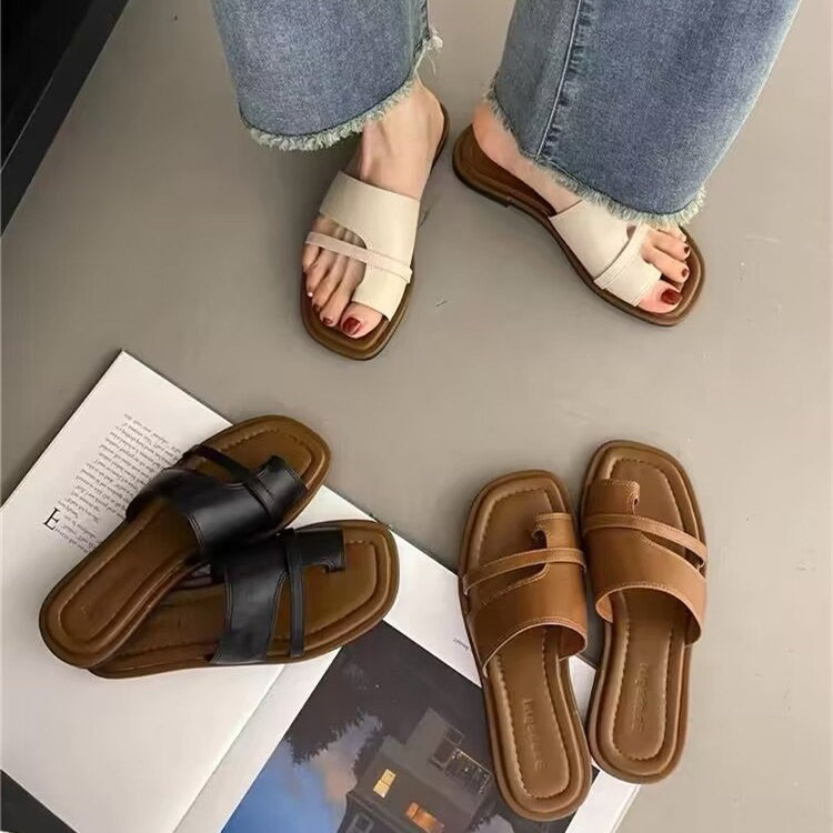 Dame Casual Slide Sandaler med minimalistisk design Stilla