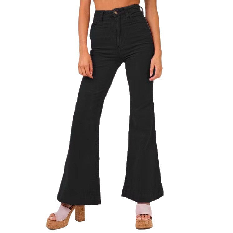 Dame høj talje svingende jeans Stilla