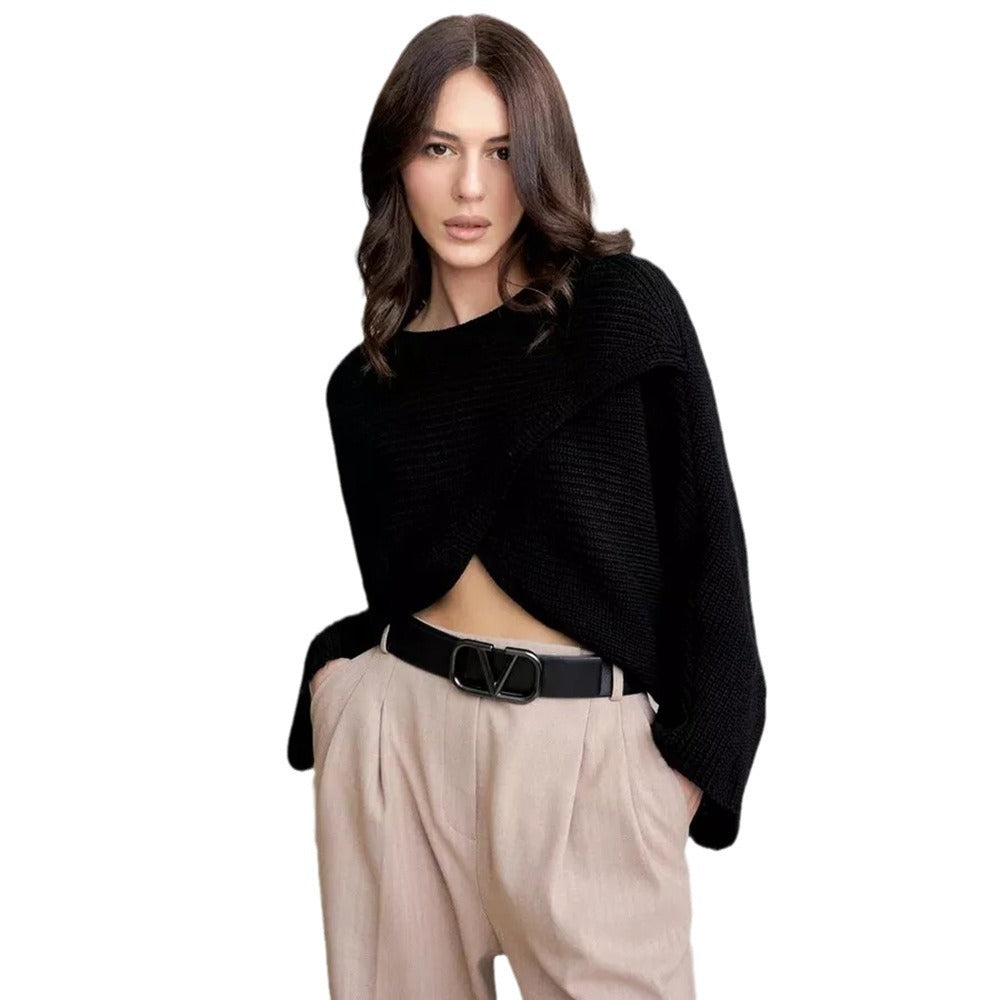 Femme Chunky Cropped Strikpullover Stilla