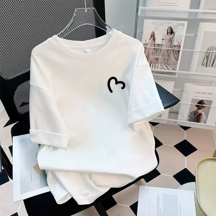 Dame T-shirt med moderne minimalistisk design Stilla