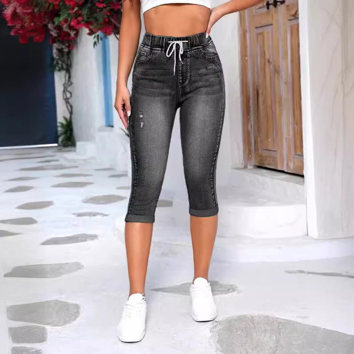 Dame Jeggings i Comfort-Fit design med elastisk talje Stilla