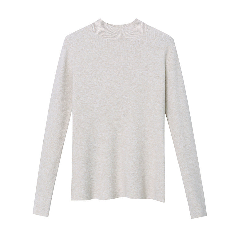 Dame fitted turtleneck top lavet af fint ribstrik Stilla