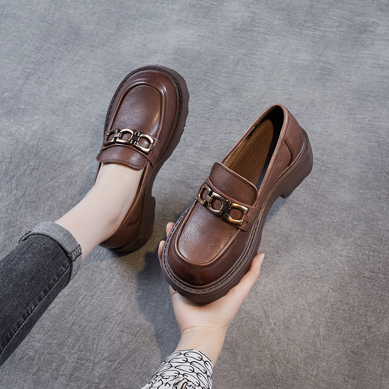 Dame Stilfulde Chunky Slippers med Dekorative Spænder Stilla