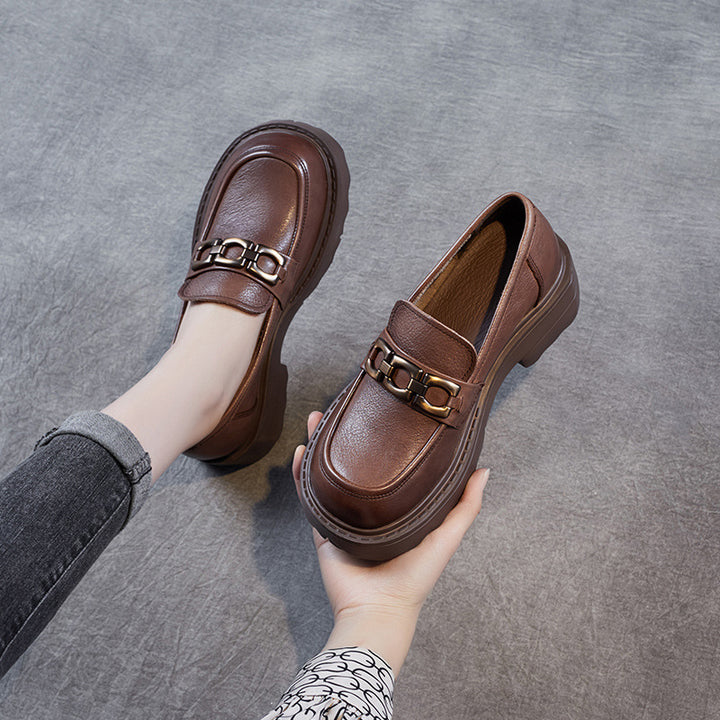 Dame Stilfulde Chunky Slippers med Dekorative Spænder Stilla