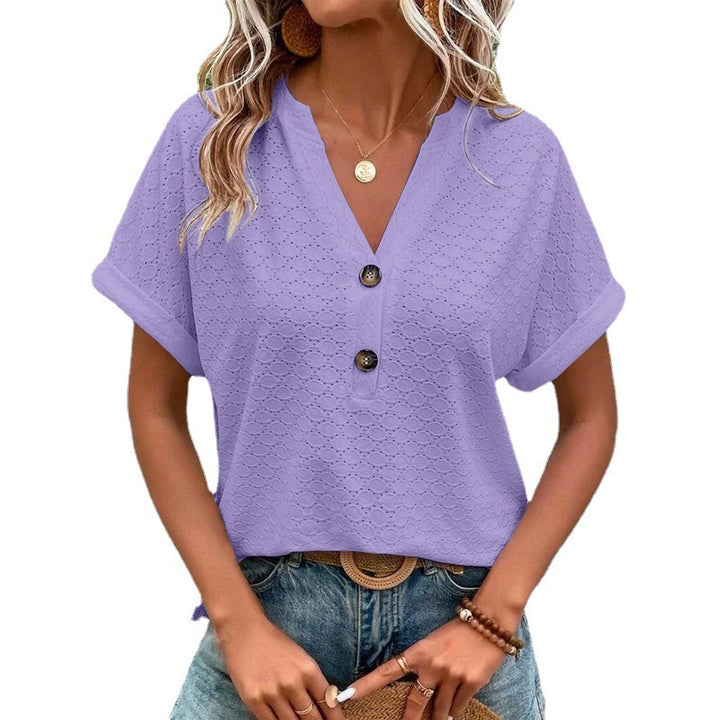 Dame Fritid Knap Bluse Stilla