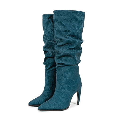 Femme Slouchy Høje Hæle Over-the-Knee Støvler Stilla