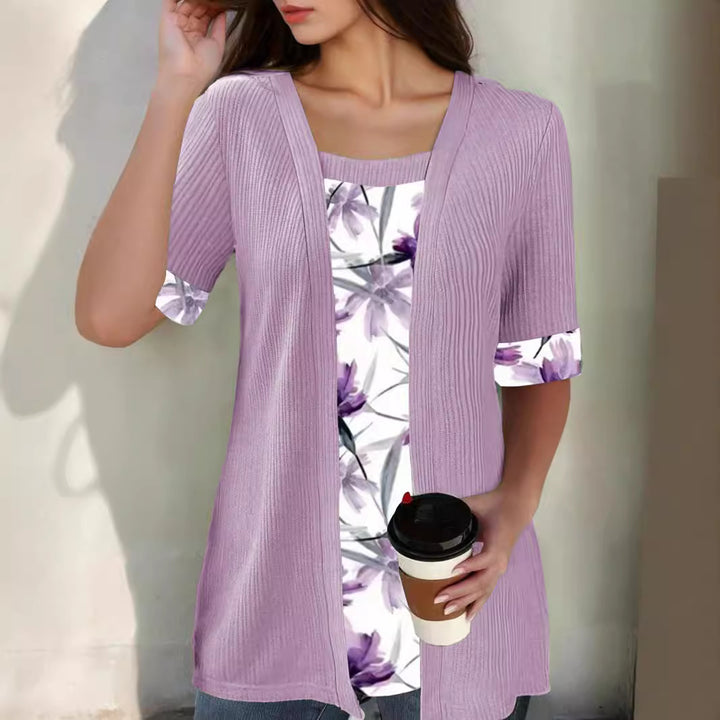 Damer mode bluse med blomsterdesign og afslappet snit Stilla