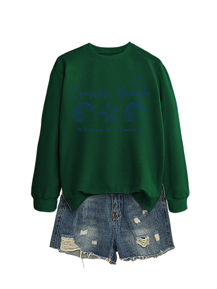 Kvinders sweatshirt med maritimt motiv og komfortabel pasform Stilla