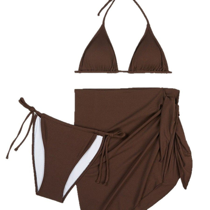 Dame justerbar trekant-bikini-sæt med matchende indpakning Stilla