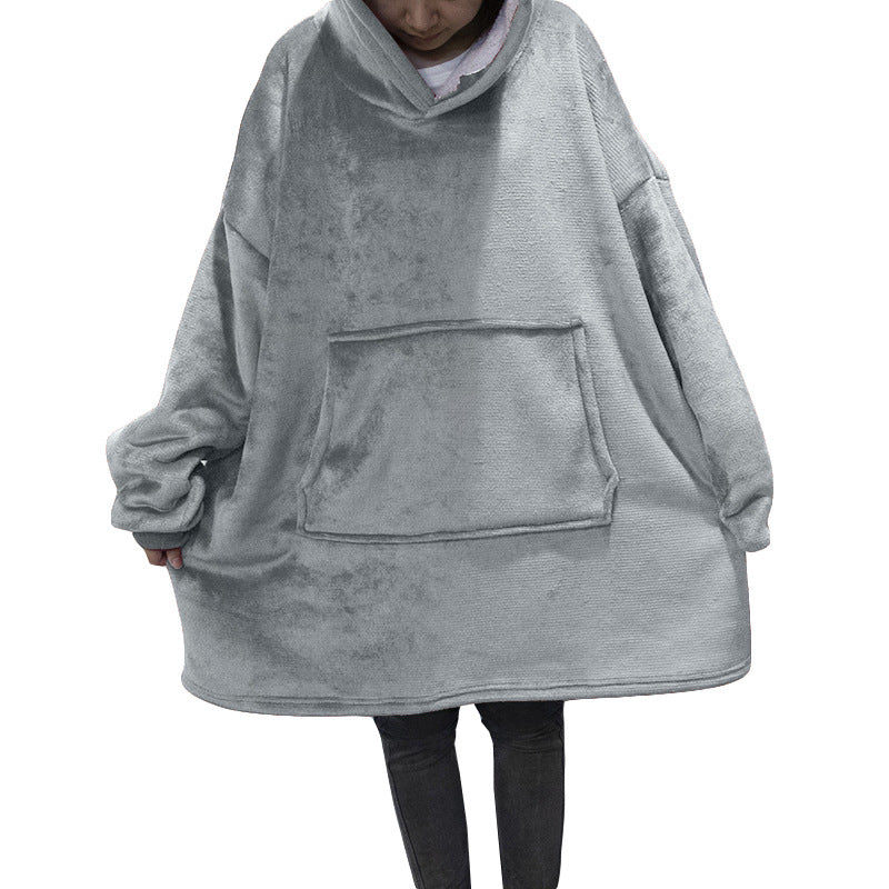Femme Cozy Plush Hoodie Kjole Stilla