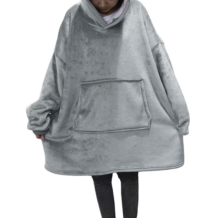 Femme Cozy Plush Hoodie Kjole Stilla