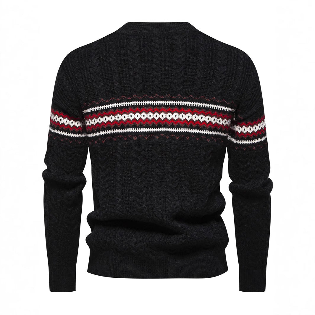 Herrer Kabelstrik Høj-Hals Pullover Stilla