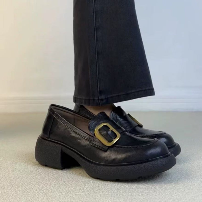 Dame Chunky Loafer Clogs med dekorative spænder Stilla