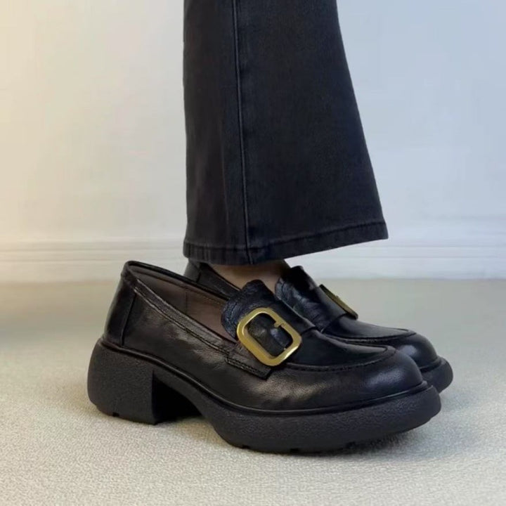 Dame Chunky Loafer Clogs med dekorative spænder Stilla