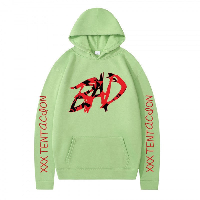 Kvinder hoodie med iøjnefaldende grafisk tryk og afslappet pasform Skovae