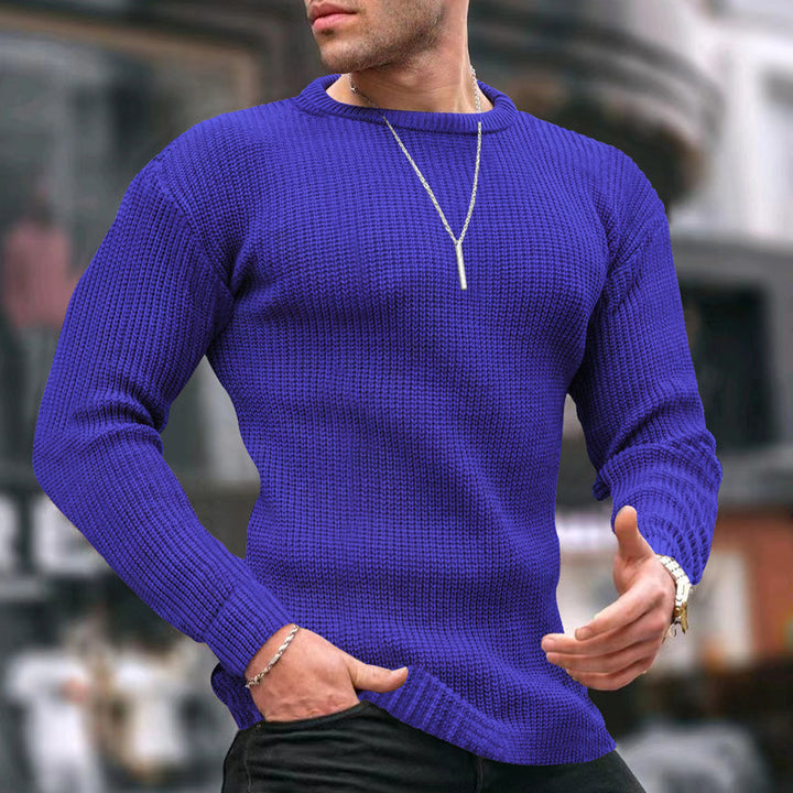 Herre casual sweatshirt lavet af struktureret stof Stilla