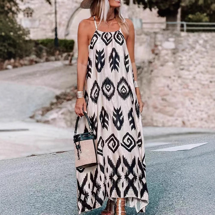 Dame Ethno-Print Maxi-Kjole Stilla
