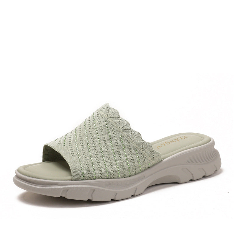 Dame komfortable slippers med åndbare indlæg og skridsikker sål Stilla