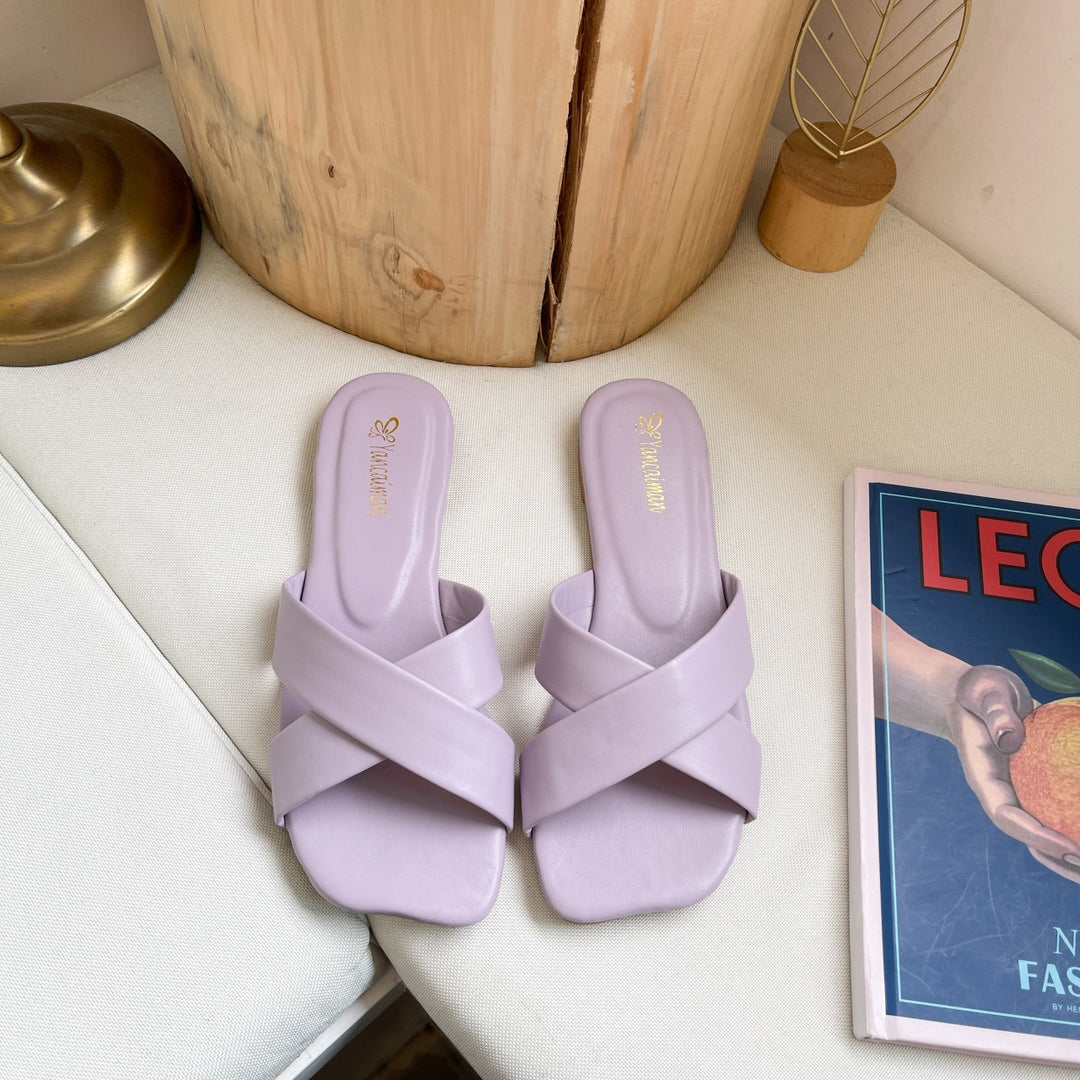 Dame Riemchen-sandaler med elegant krydsdesign og komfortabel fodseng Stilla