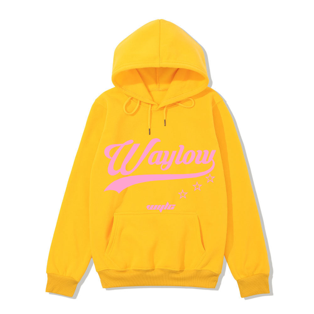 Dame hoodie sweatshirt med iøjnefaldende retro print og komfortabel pasform Skovae