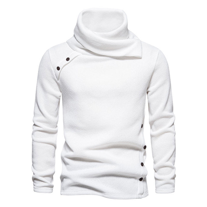 Herre Fritid Høj Krave Sweater Pullover Stilla