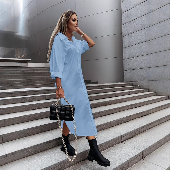 Dame Oversized Skjortekjole Stilla