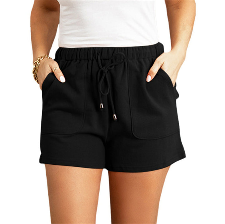 Dame behagelige Sweatshorts med elastisk talje og praktiske lommer Stilla