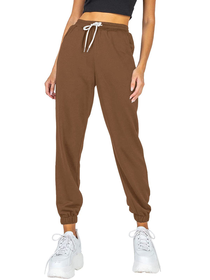 Dame sporty joggingbukser med elastisk talje og sidelommer Stilla