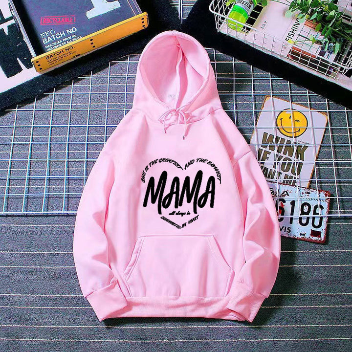 Kvindernes hoodie med kreativ mama slogan Skovae