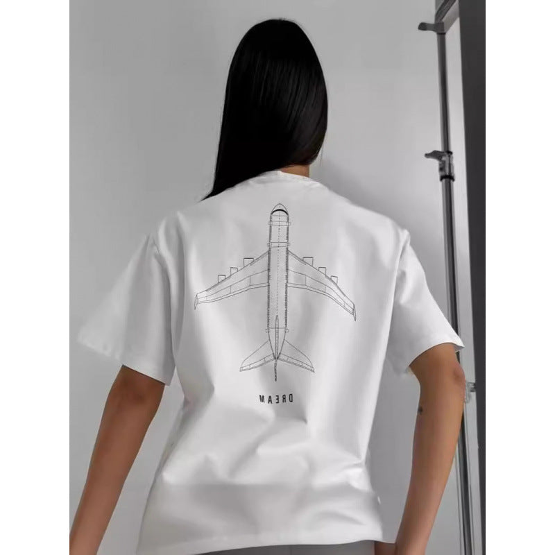 Dame T-shirt med kreativt flydesign og afslappet pasform Stilla
