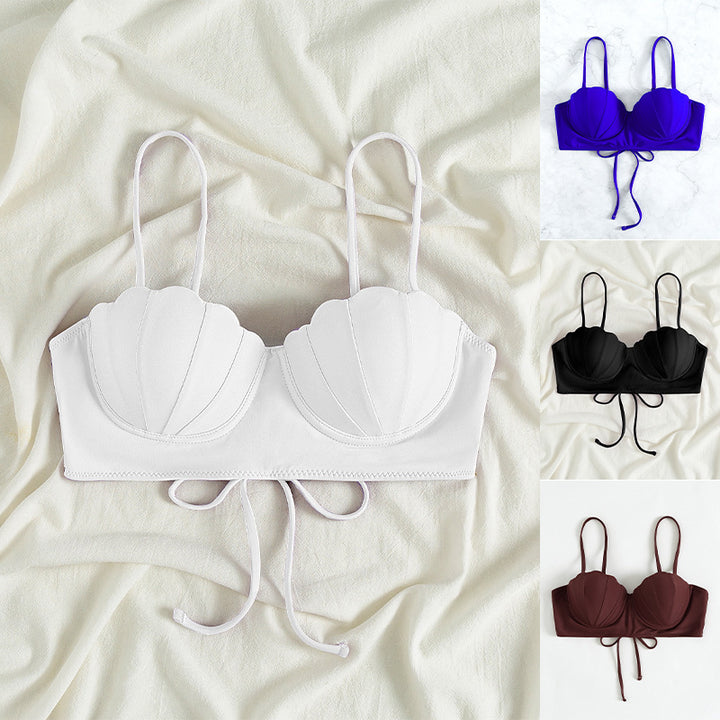 Dame bikini-top med elegant musling-design Skovae