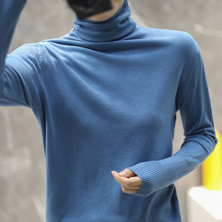 Kvindernes høj kvalitet turtleneck sweater Stilla