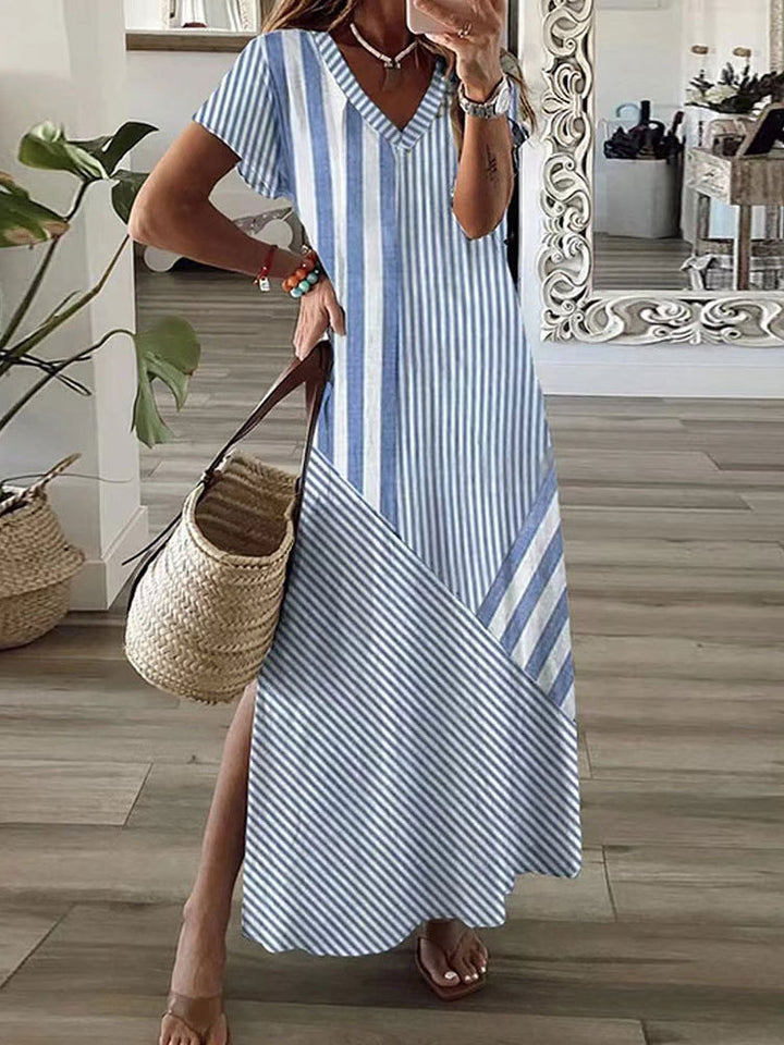 Dame stribet Maxi-kjole Stilla