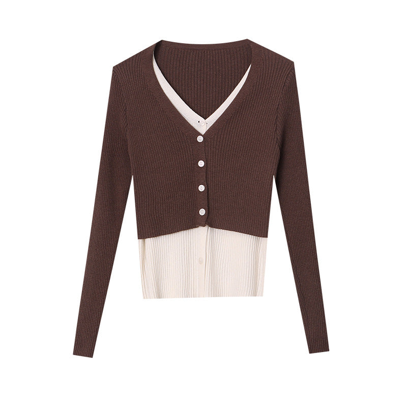 Kvinders elegante strikkede cardigan med knapdetaljer Stilla