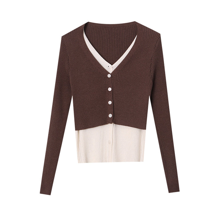 Kvinders elegante strikkede cardigan med knapdetaljer Stilla
