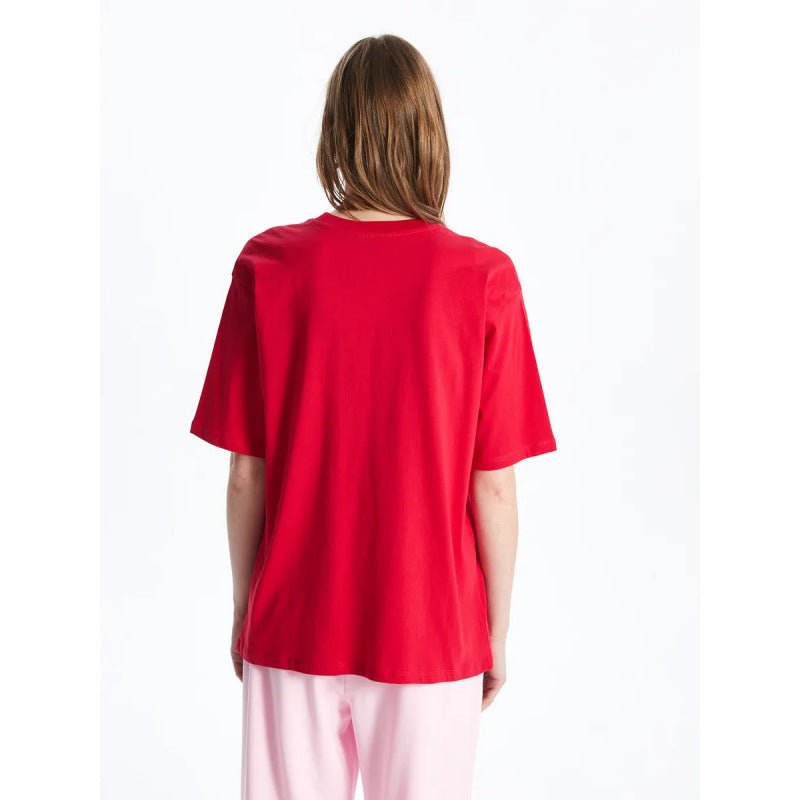 Dame Oversized T-shirt med stilfuld skrift Stilla